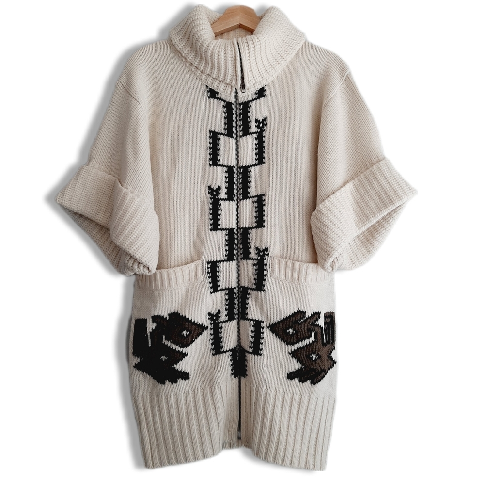 FRENCH CONNECTION Full-Zip Knit Cardigan Sweater Jacket Sz S